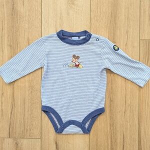 Disney Baby Embroidered Mickey Mouse & Frog Onesie